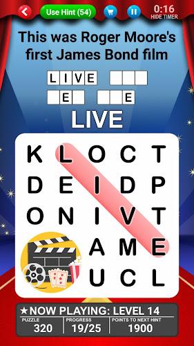 Schermata Word Search World Hollywood 0