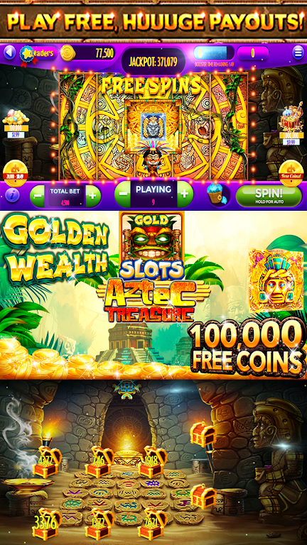 Slots! Azetc Gold Treasures Vegas Slot machines 螢幕截圖 1