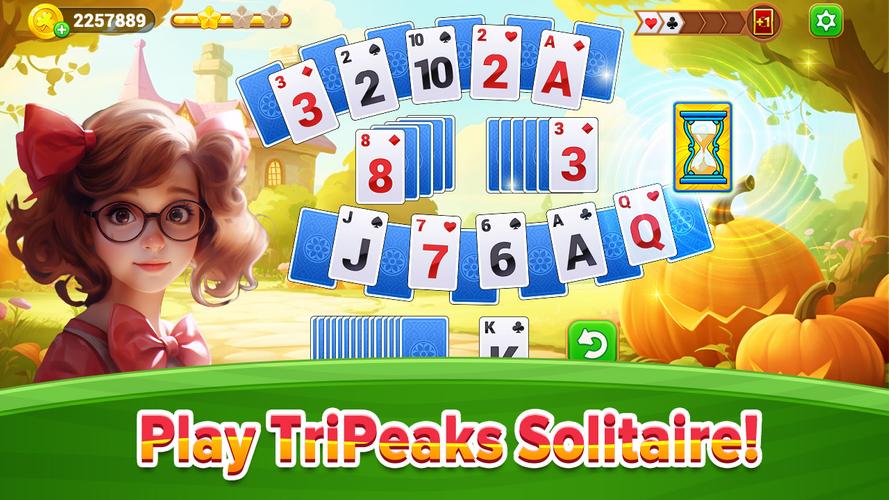 TriPeaks Solitaire Flowers 螢幕截圖 0