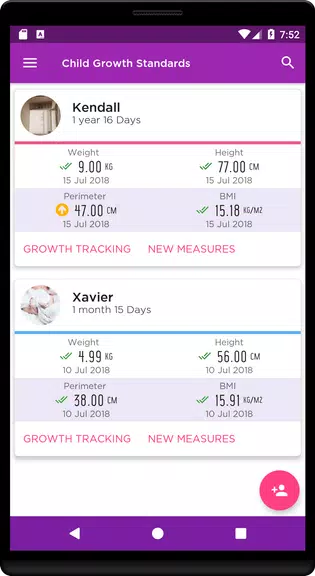 Child Growth Tracking Schermafbeelding 0