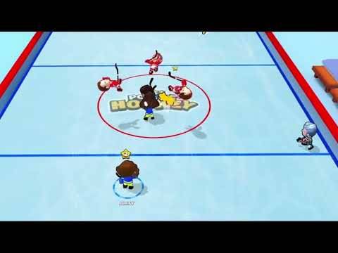 Screenshot del gameplay di star di Hockey Pocket