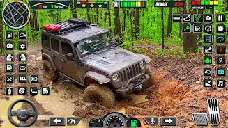 Offroad Mud Jeep Simulator 3d Captura de tela 1