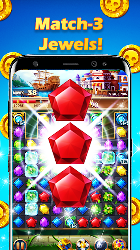 Jewels Crush Fantasy: Match 3 螢幕截圖 2