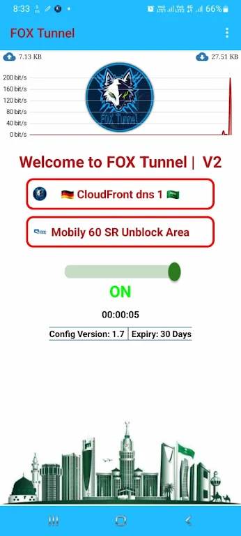Fox Tunnel - Secure Fast VPN Ekran Görüntüsü 1