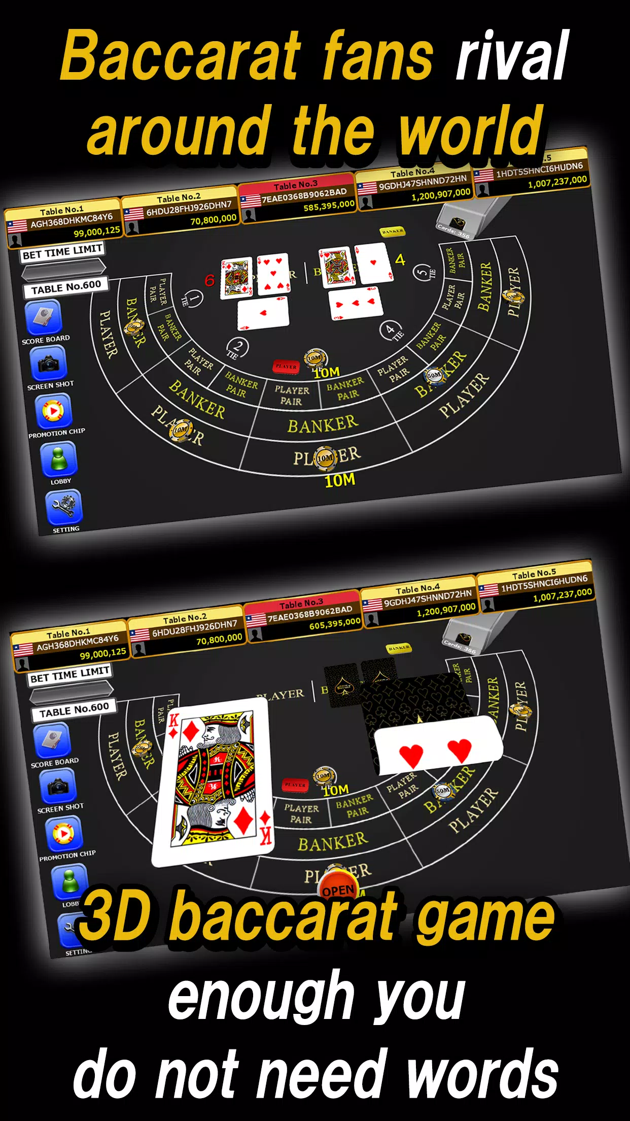 Global Gold Baccarat Captura de tela 1
