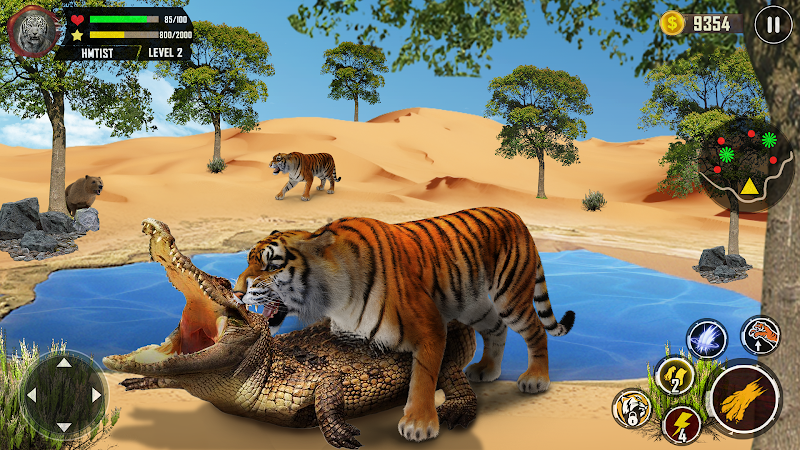 Tiger Simulator 3D Animal Game Скриншот 1