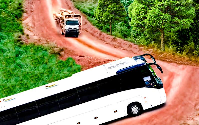 Bus Games: Hill Coach Driving 螢幕截圖 1