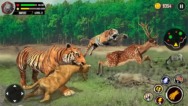 Tiger Simulator 3D Animal Game Скриншот 0
