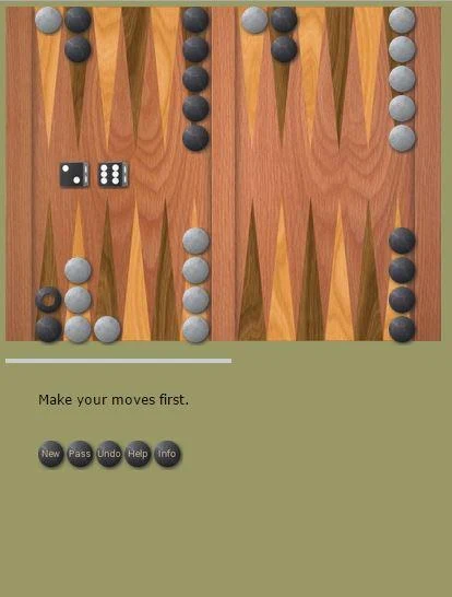 Backgammon Solitaire Classic 스크린샷 1