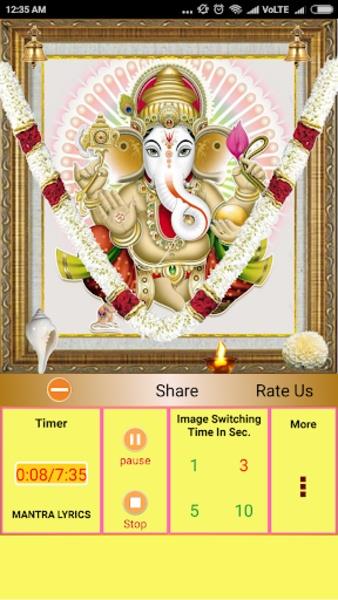 Powerful Ganesh Mantra Schermafbeelding 1