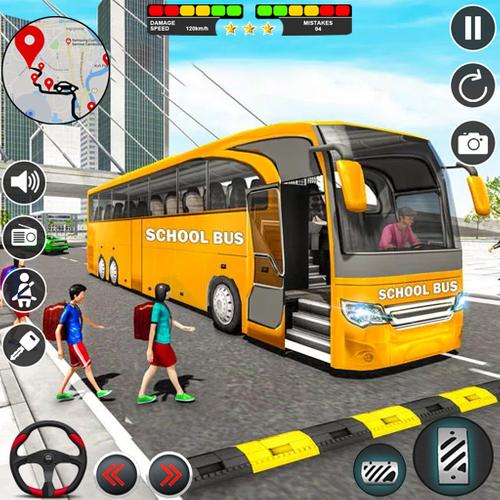 School Bus Simulator Bus Games ภาพหน้าจอ 0