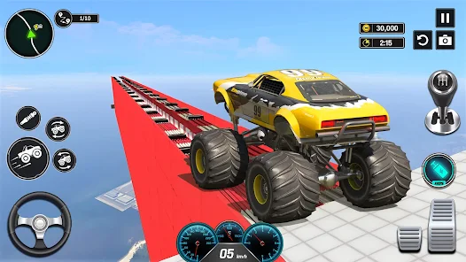 Monster Truck Mega Ramp - Extreme Stunts GT Racing Zrzut ekranu 2