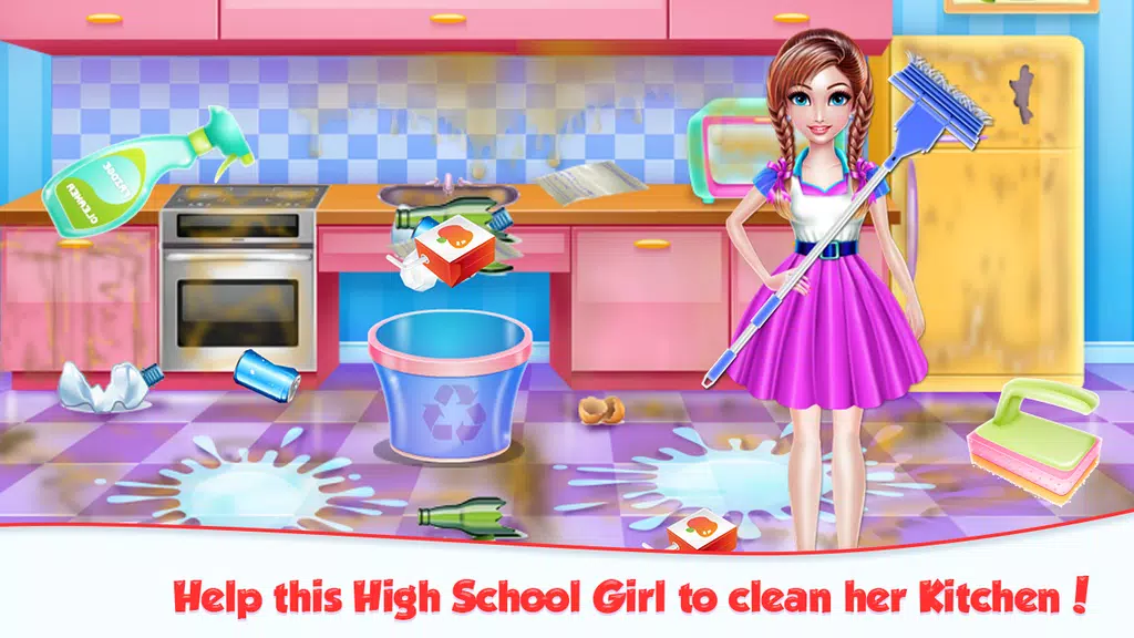 Highschool Girl House Cleaning 螢幕截圖 3