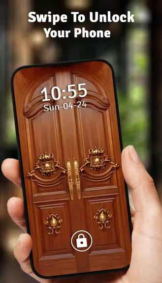Vintage Door Lock Screen 螢幕截圖 0