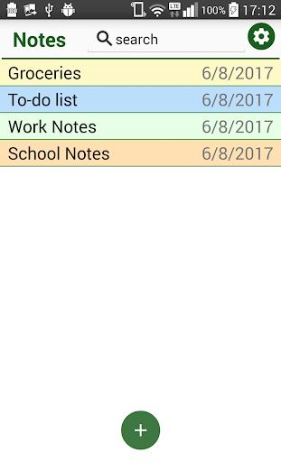 Notes - Notepad ဖန်သားပြင်ဓာတ်ပုံ 0