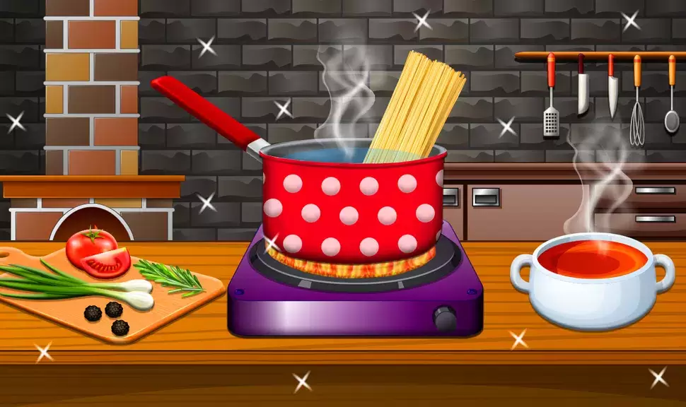 Crispy Noodles Cooking Game 螢幕截圖 0