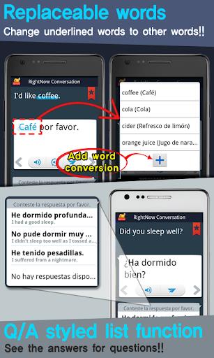 Schermata RightNow Spanish Conversation 0