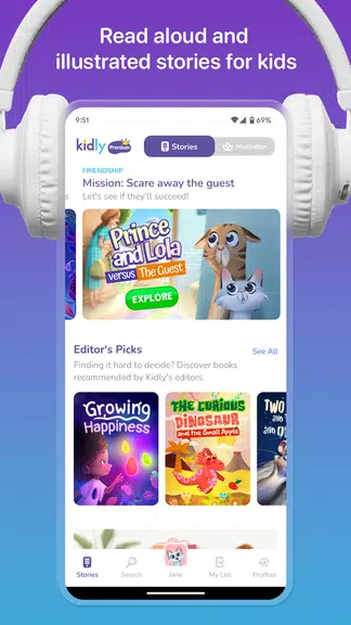Schermata Kidly – Stories for Kids 0