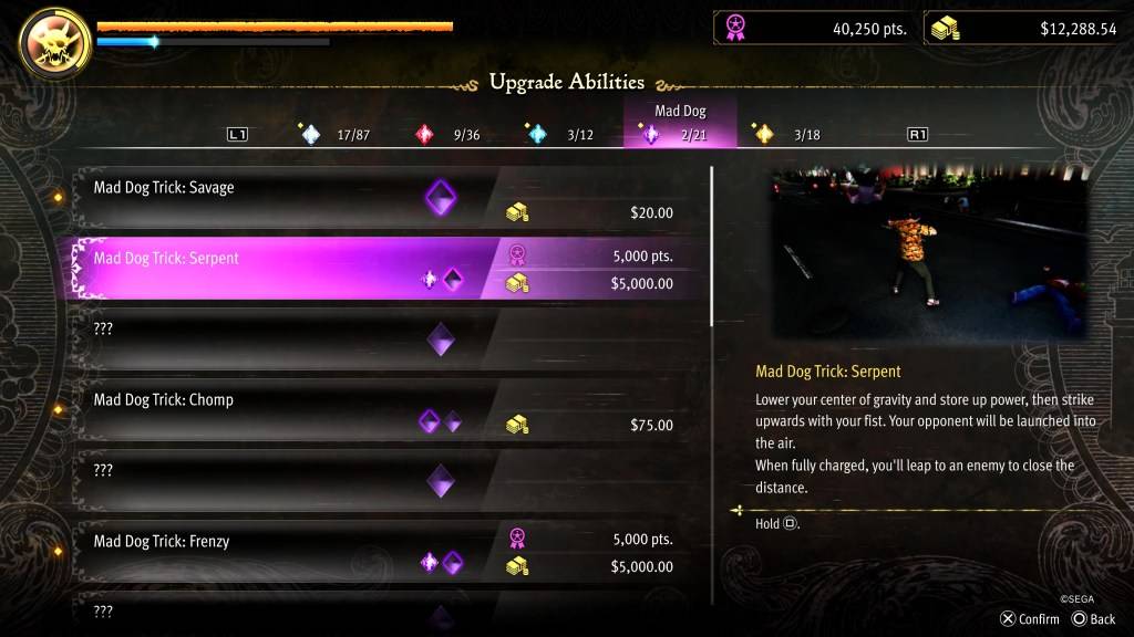 像龍一樣的雜亂無章的蛇技巧升級：夏威夷海盜Yakuza