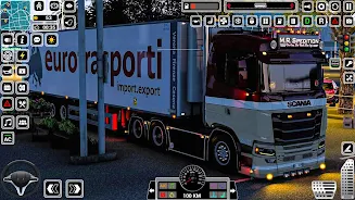 Euro Truck Driving Games 3D 螢幕截圖 1