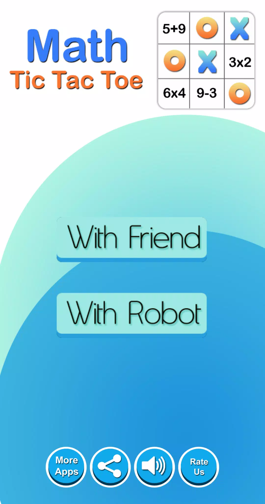 Tic Tac Toe: A Math Game 螢幕截圖 0