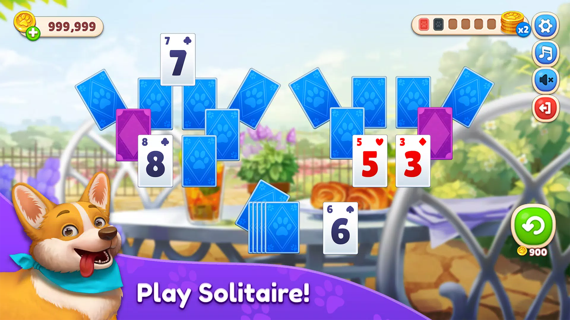 Piper’s Pet Cafe - Solitaire Zrzut ekranu 1