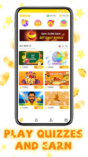 WinGo QUIZ - Earn Money Play Trivia Quiz应用截图第1张
