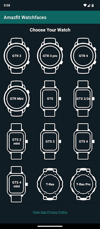 Watchfaces for Amazfit Watches 螢幕截圖 1