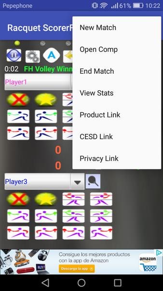 Racquet Game Scorer ဖန်သားပြင်ဓာတ်ပုံ 3