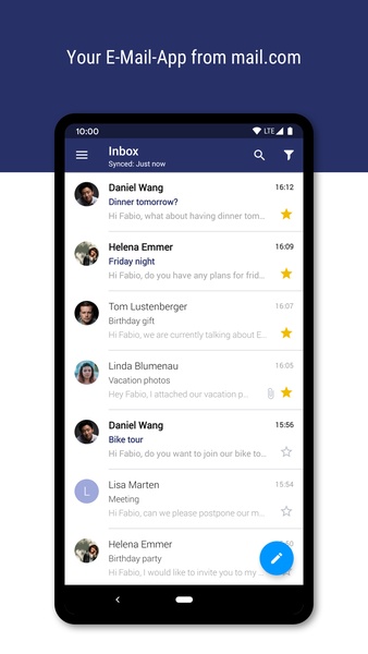 mail.com: Mail app & Cloud Screenshot 0