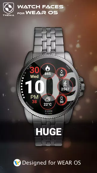 Huge Watch Face 螢幕截圖 0
