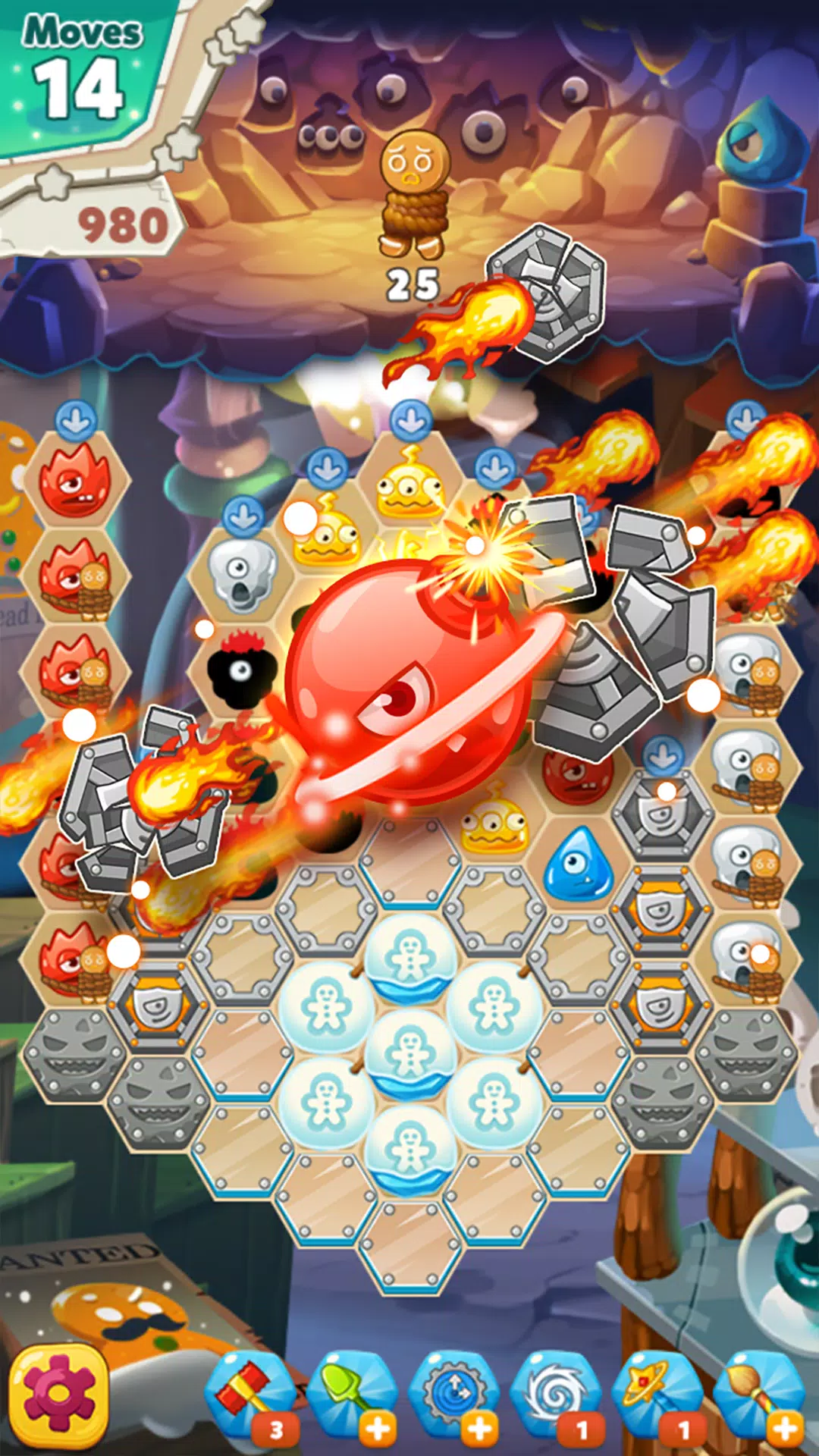Monster Busters: Ice Slide Captura de tela 1