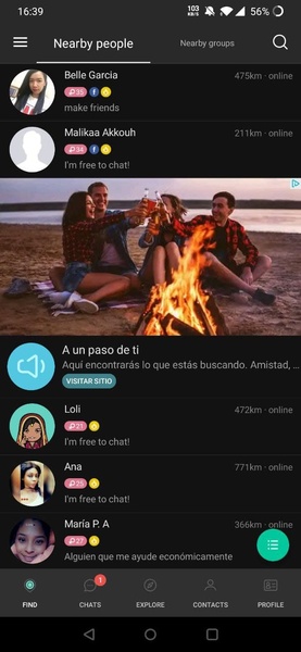 SayHi Chat Meet Dating People Screenshot 0
