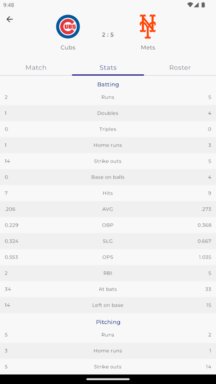 MLB Scores Скриншот 2