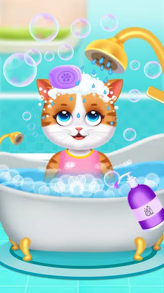 Cute Kitty Cat Pet Care ဖန်သားပြင်ဓာတ်ပုံ 1