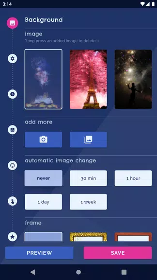 Night Sky Live Wallpaper 螢幕截圖 0