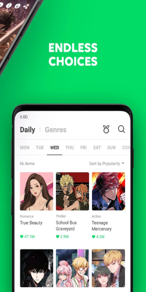WEBTOON 螢幕截圖 1