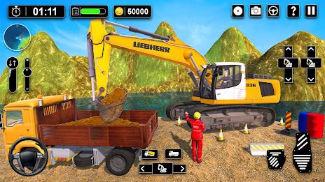 Heavy Sand Excavator 3D Sim 螢幕截圖 0