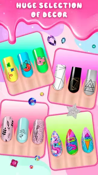 Girls Nail Salon Game:Nail Art 螢幕截圖 1