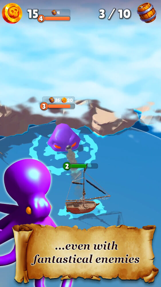 Pirate Raid - Caribbean Battle Mod 螢幕截圖 0