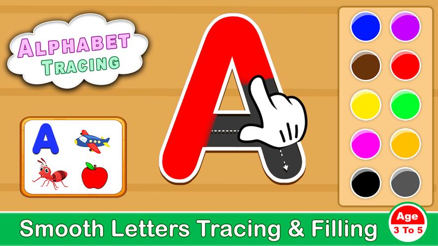 ABCD Kids - Tracing & Phonics Screenshot 0