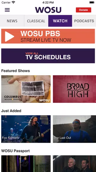 WOSU Public Media App 螢幕截圖 2