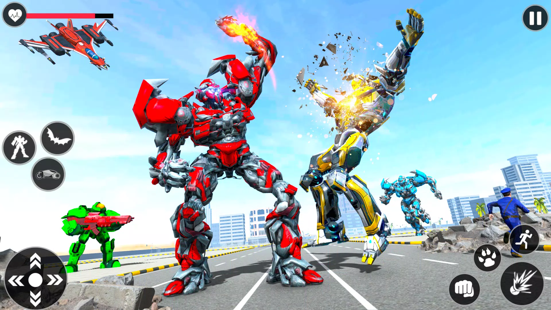 Flying Robot Transforming Game 螢幕截圖 2