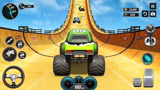 Monster Truck Mega Ramp - Extreme Stunts GT Racing Zrzut ekranu 0