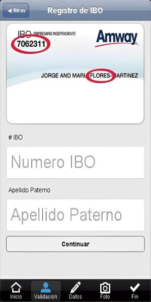 Equipo Vision IBO Register Скриншот 0