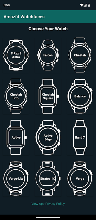 Watchfaces for Amazfit Watches 螢幕截圖 0