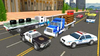Transporter Truck Driving 3D 螢幕截圖 1