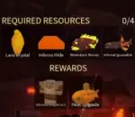 Изображение показывает требования для обновления костюма Glimmerfin до уровня 1