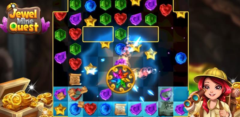 Jewel Mine Quest: Match-3 螢幕截圖 0