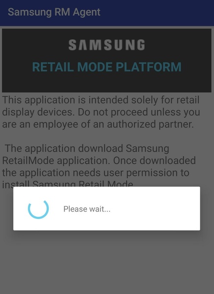 Samsung Retail Mode 螢幕截圖 1